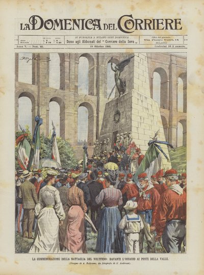 La commemorazione della battaglia del Volturno, davanti l