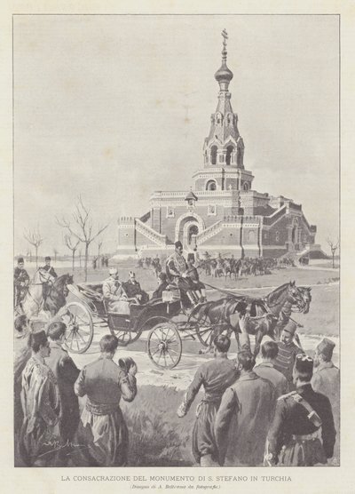 La consacrazione del monumento di S. Stefano in Turchia da Achille Beltrame