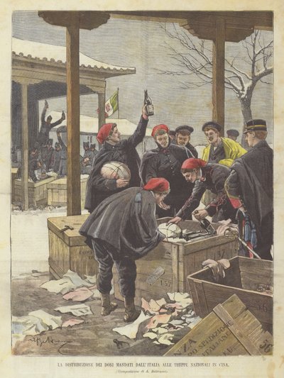 La distribuzione dei doni mandati dall