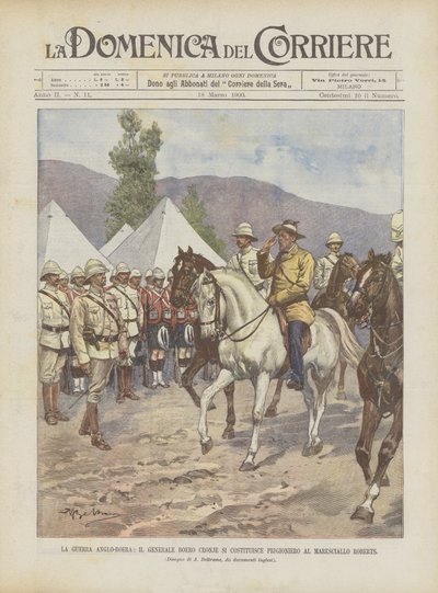 La guerra anglo-boera, il generale boero Cronje si costituisce prigioniero al maresciallo Roberts da Achille Beltrame