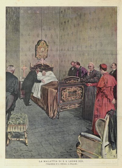 La malattia di SS Leone XIII da Achille Beltrame