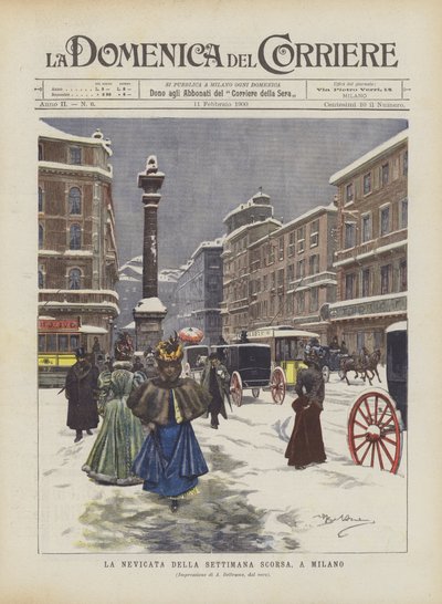 La nevicata della settimana scorsa, a Milano da Achille Beltrame