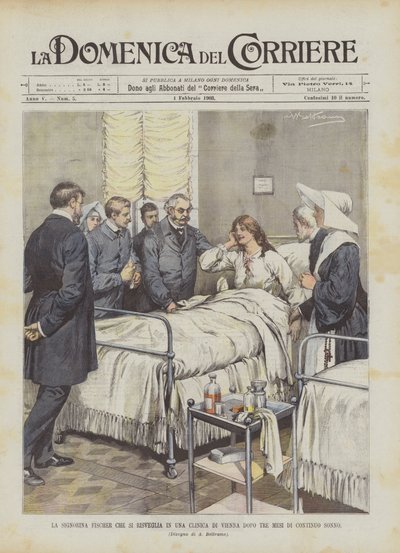 La signorina Fischer che si risveglia in una clinica di Vienna dopo tre mesi di continuo sonno da Achille Beltrame