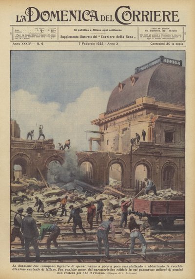 La stazione che scompare da Achille Beltrame