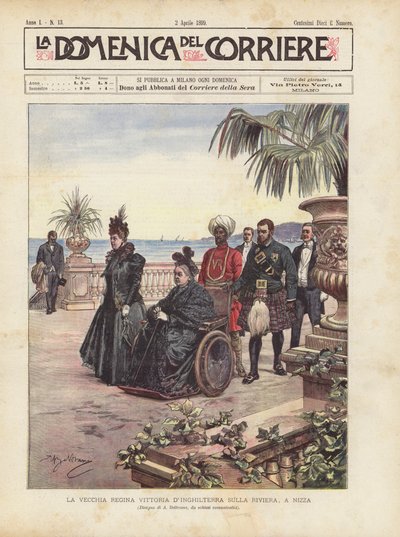 La vecchia regina Vittoria d