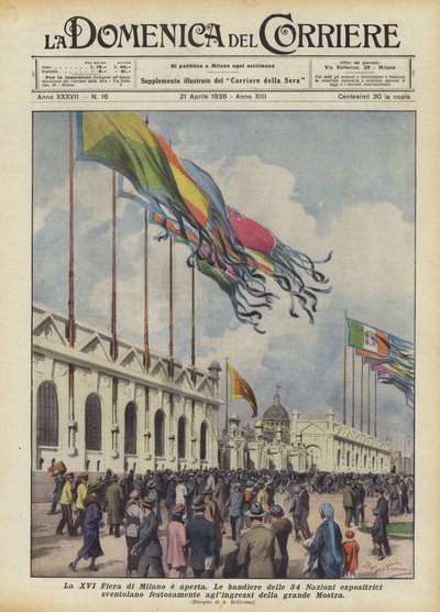 La XVI Fiera di Milano è aperta da Achille Beltrame