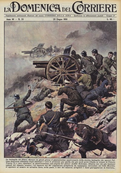 La battaglia del Piave da Achille Beltrame