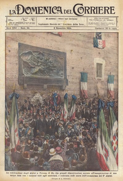 La celebrazione degli Alpini a Verona da Achille Beltrame