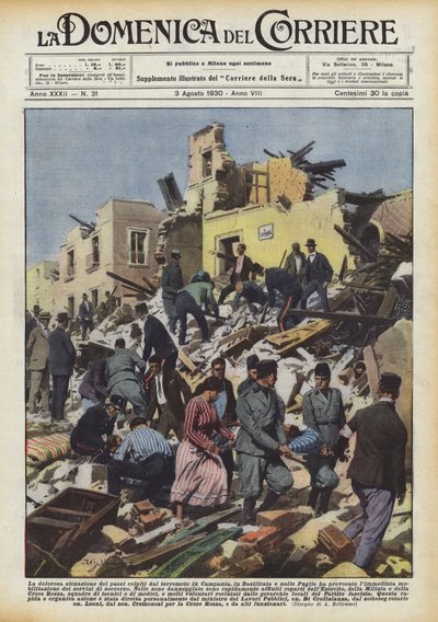 La dolorosa situazione dei paesi colpiti dal terremoto in Campania, in Basilicata e nelle Puglie da Achille Beltrame