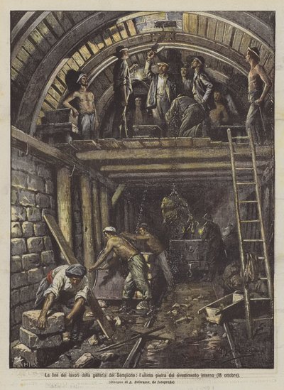 La fine dei lavori della galleria del Sempione, l