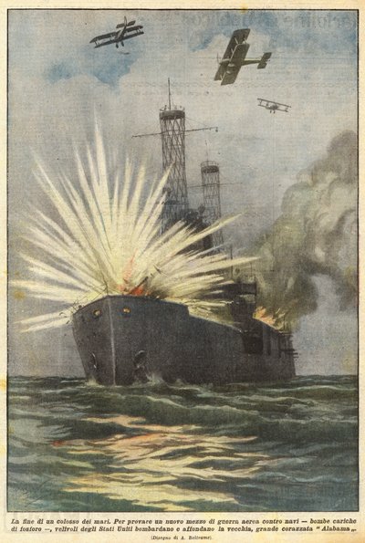 La fine di un colosso dei mari da Achille Beltrame