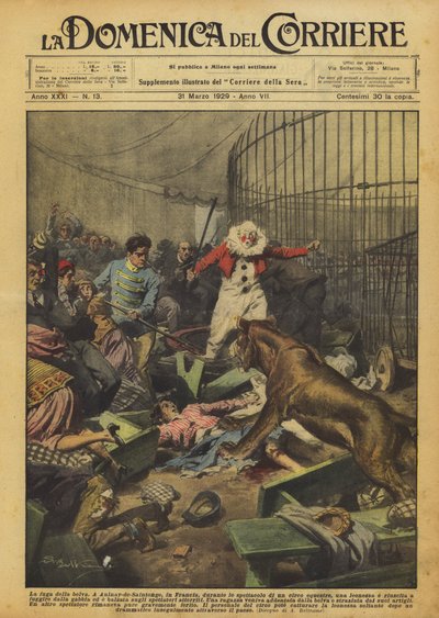 La fuga della belva da Achille Beltrame