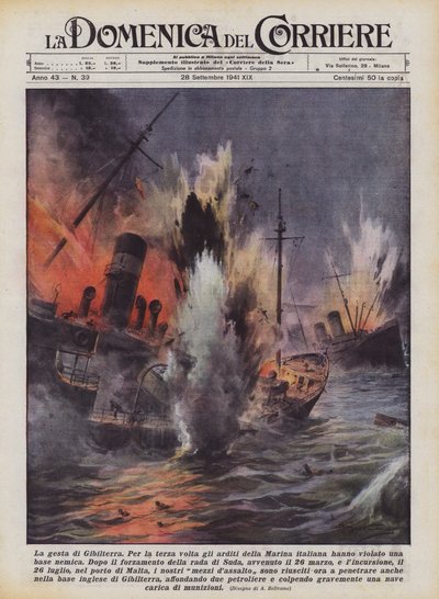 La gesta di Gibilterra da Achille Beltrame