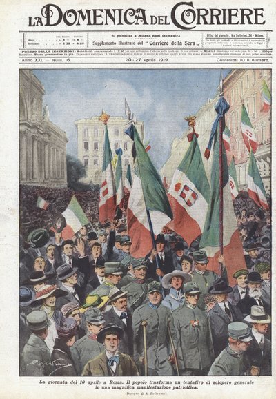 La giornata del 10 aprile a Roma da Achille Beltrame