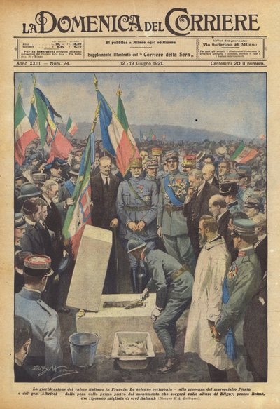 La glorificazione del valore italiano in Francia da Achille Beltrame