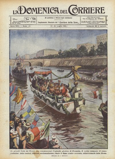 La grande festa sul Tevere per commemorare l