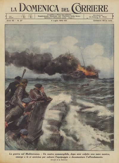 La guerra nel Mediterraneo da Achille Beltrame