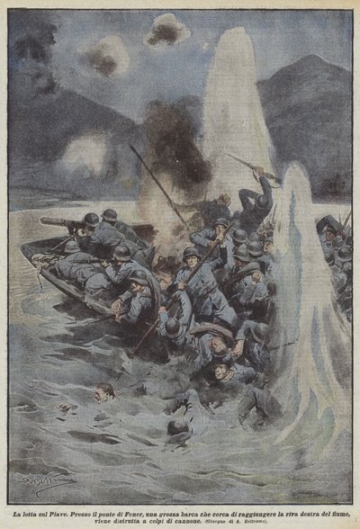 La lotta sul Piave da Achille Beltrame