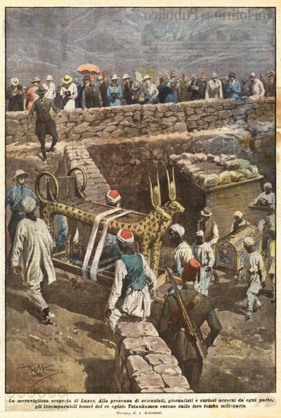 La meravigliosa scoperta di Luxor da Achille Beltrame
