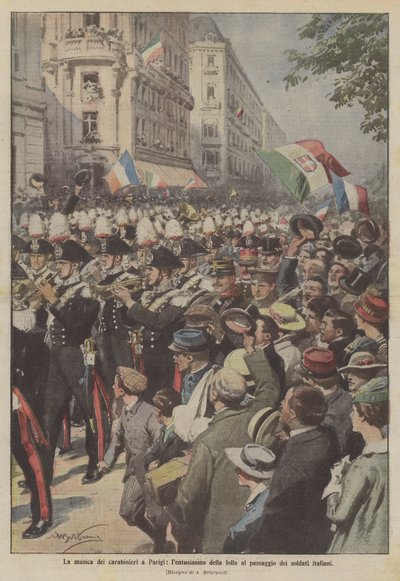 La musica dei carabinieri a Parigi, l