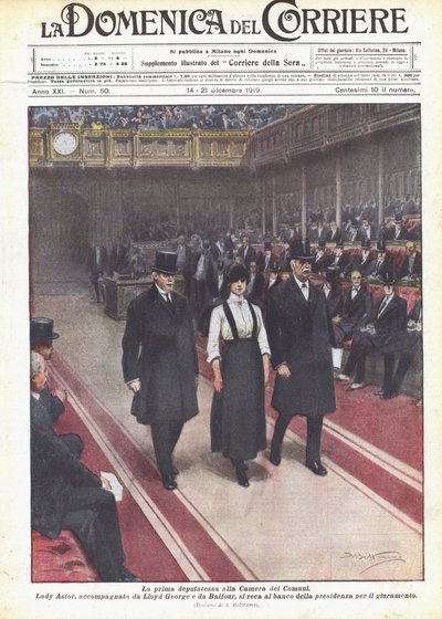 La prima deputatessa alla Camera dei Comuni da Achille Beltrame