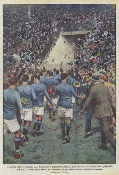 La prima vittoria italiana alle Olimpiadi da Achille Beltrame
