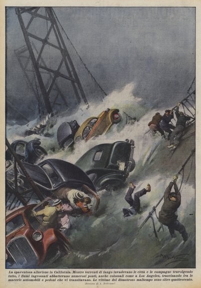 La spaventosa alluvione in California da Achille Beltrame