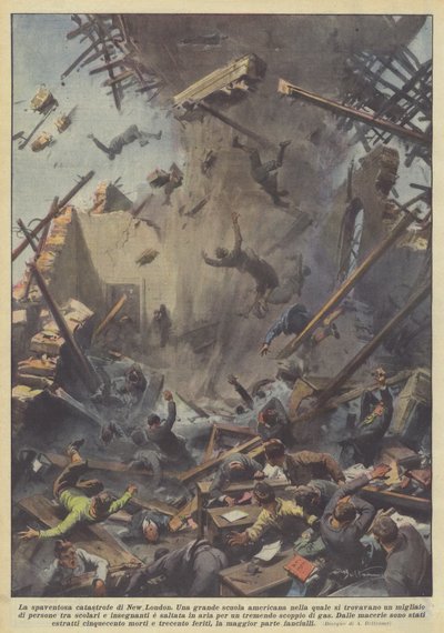 La spaventosa catastrofe di New London da Achille Beltrame