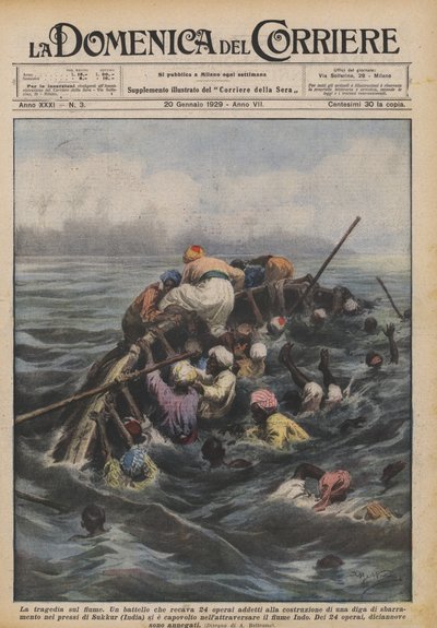 La tragedia sul fiume da Achille Beltrame