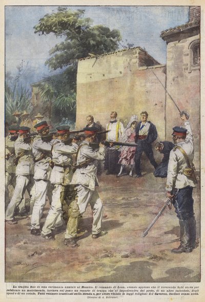 La tragica fine di una cerimonia nuziale in Messico da Achille Beltrame