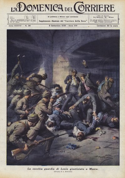 La vecchia guardia di Lenin giustiziata a Mosca da Achille Beltrame