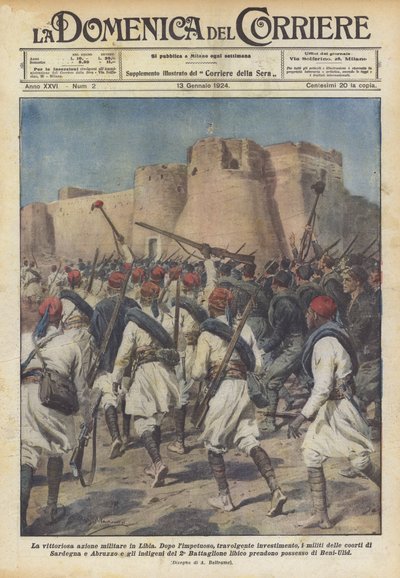 La vittoriosa azione militare in Libia da Achille Beltrame