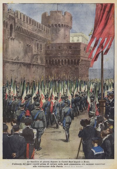 Le bandiere di guerra deposte in Castel Sant