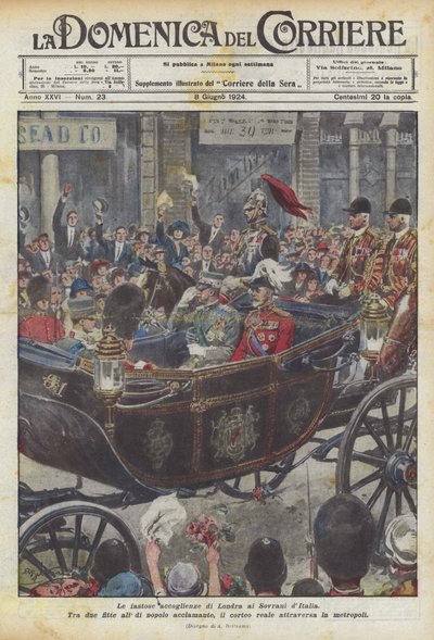 Le fastose accoglienze di Londra ai Sovrani d