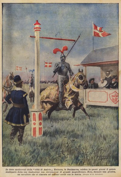 Le feste medioevali della città di Amleto da Achille Beltrame