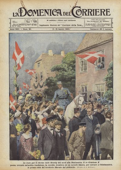 Le feste per il ritorno dallo Slesvig del nord alla Danimarca da Achille Beltrame