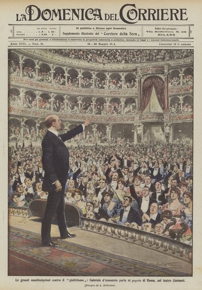 Le grandi manifestazioni contro il giolittismo, Gabriele d