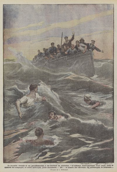 Le inaudite vicende di un guardiamarina e tre marinai in Adriatico da Achille Beltrame