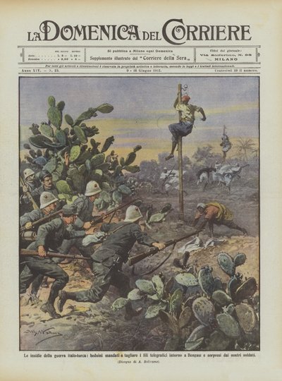 Le insidie della guerra italo-turca da Achille Beltrame