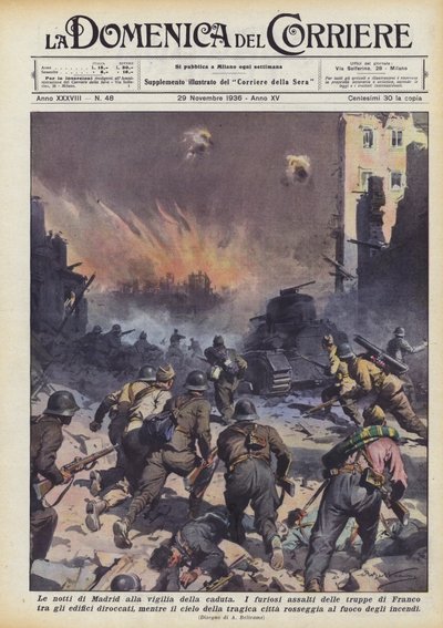 Le notti di Madrid alla vigilia della caduta da Achille Beltrame