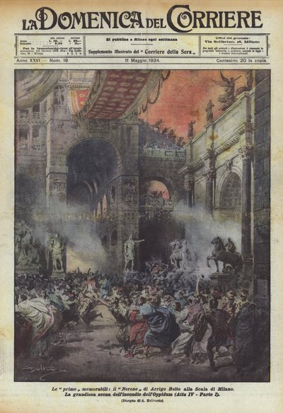 Le prime memorabili, il Nerone di Arrigo Boito alla Scala di Milano da Achille Beltrame