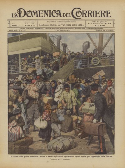 Le vicende della guerra italo-turca da Achille Beltrame