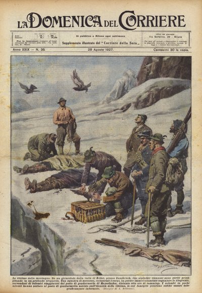 Le vittime della montagna da Achille Beltrame