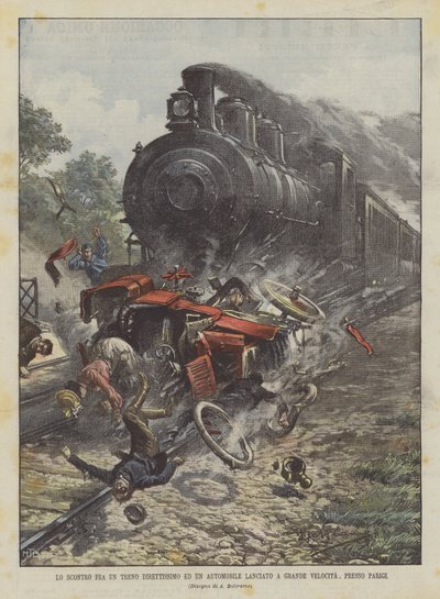 Lo scontro fra un treno direttissimo ed un