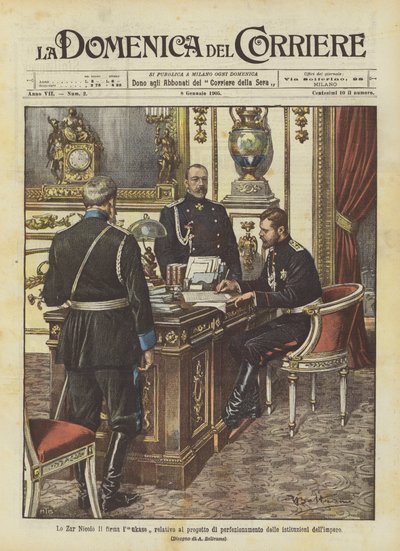 Lo Zar Nicola II firma l
