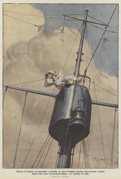 Mentre il nemico si nasconde o insidia, le navi d