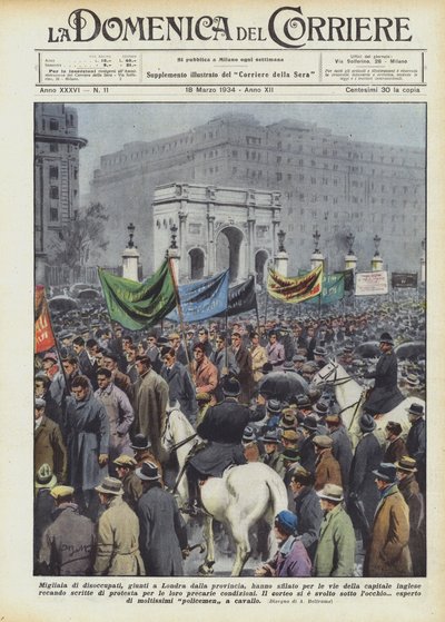 Migliaia di disoccupati, giunti a Londra dalla provincia, hanno sfilato per le vie della capitale da Achille Beltrame