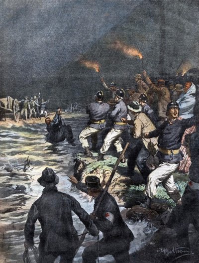 Salvataggio miracoloso di carrettieri bloccati su un