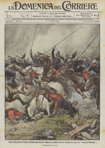 Morte del generale Eydoux durante una furiosa carica di cavalleria al grido di 