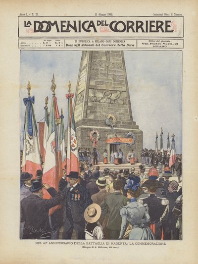Nel 40° anniversario della battaglia di Magenta, la commemorazione da Achille Beltrame